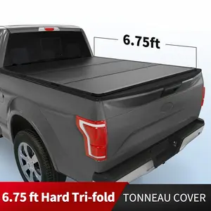 6.75FT Hard Bed Tri-Fold Tonneau Cover for 2017-2024 Ford F250 F350 Super Duty
