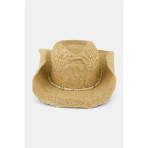 Raffia Crochet Cowboy Hat