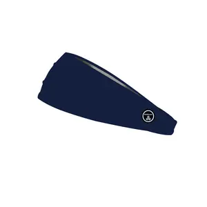 RAVEbandz The Pro - Wide Stretch Headband (Solid Navy Blue)