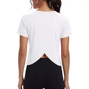 Outdoors & sports Quenteen Women's Short Sleeve Workout Shirts Athletic Tops Summer Activewear Gym Running Tennis Yoga Tee Shirt