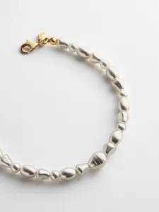 Teagan Waterproof Pearl Anklet - Pearl