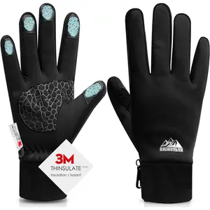 Winter Gloves for Women & Men, 3M Thermal Insulation, Lycra Fabric, Windproof, Touchscreen, Anti-Slip, Cold Weather