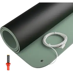 Grounding Mat for Feet, Green Foam Grounding Mat with Grounding Cord and Test Pen, Grounding Sheets for Sleep (16''X27'')