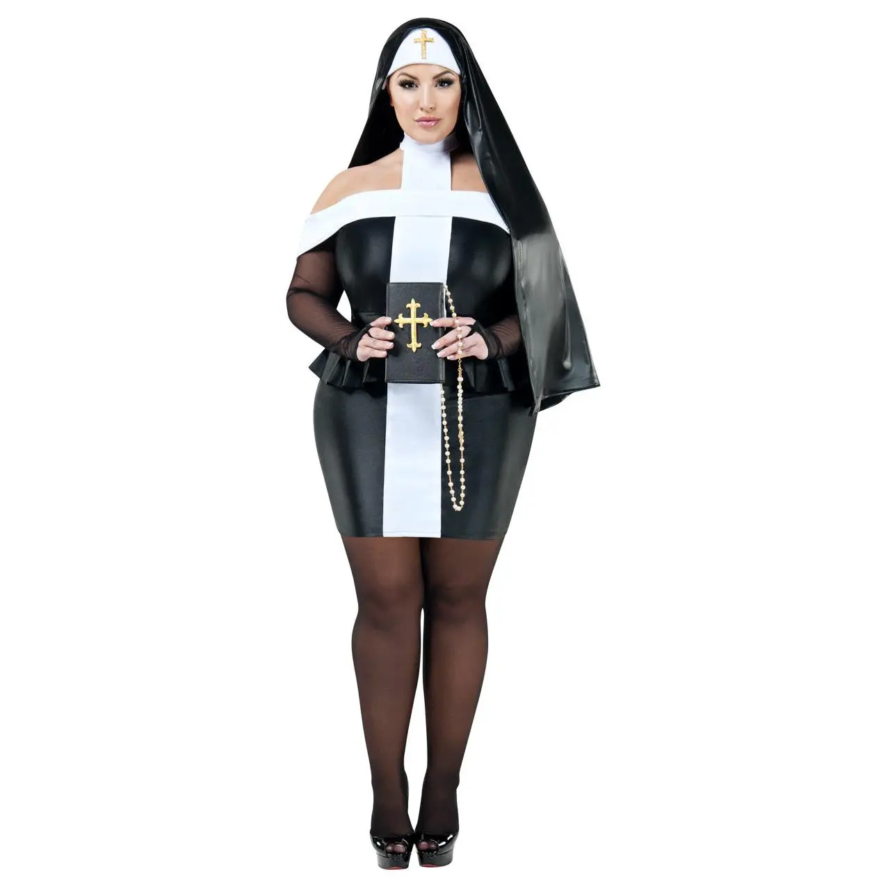 Plus Size Sexy Nun Costume