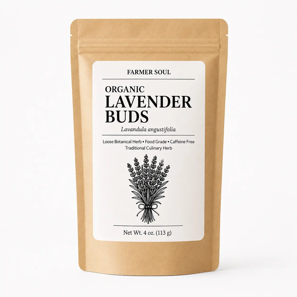 Organic Culinary Lavender Buds — Dried Edible English Lavender for Tea & Baking