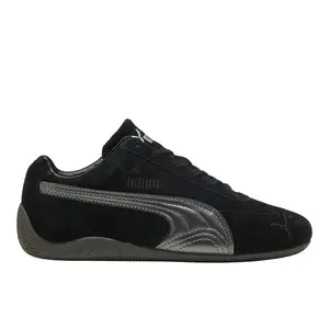 PUMA Womens Speedcat Lux Lace Up Sneakers Shoes Casual - Black