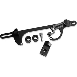 4150 4160 Series Adjustable Billet Aluminum Anodized Black Throttle Body Cable Bracket