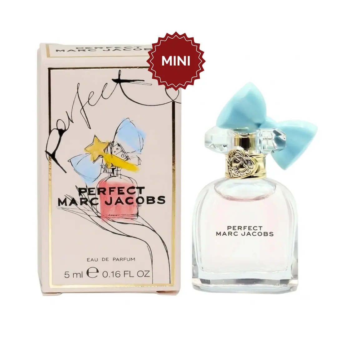 Marc Jacobs Perfect Eau de Parfum Mini For Women 5ml | Floral Fruity Mini Perfume for Women with Daffodil, Almond Milk & Cashmeran | Travel Size Fragrance
