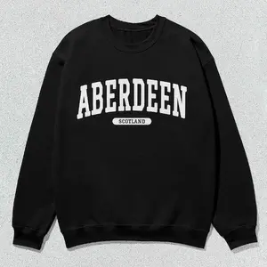 Aberdeen Sweatshirt Scotland Collegiate Crewneck Sweater Unisex