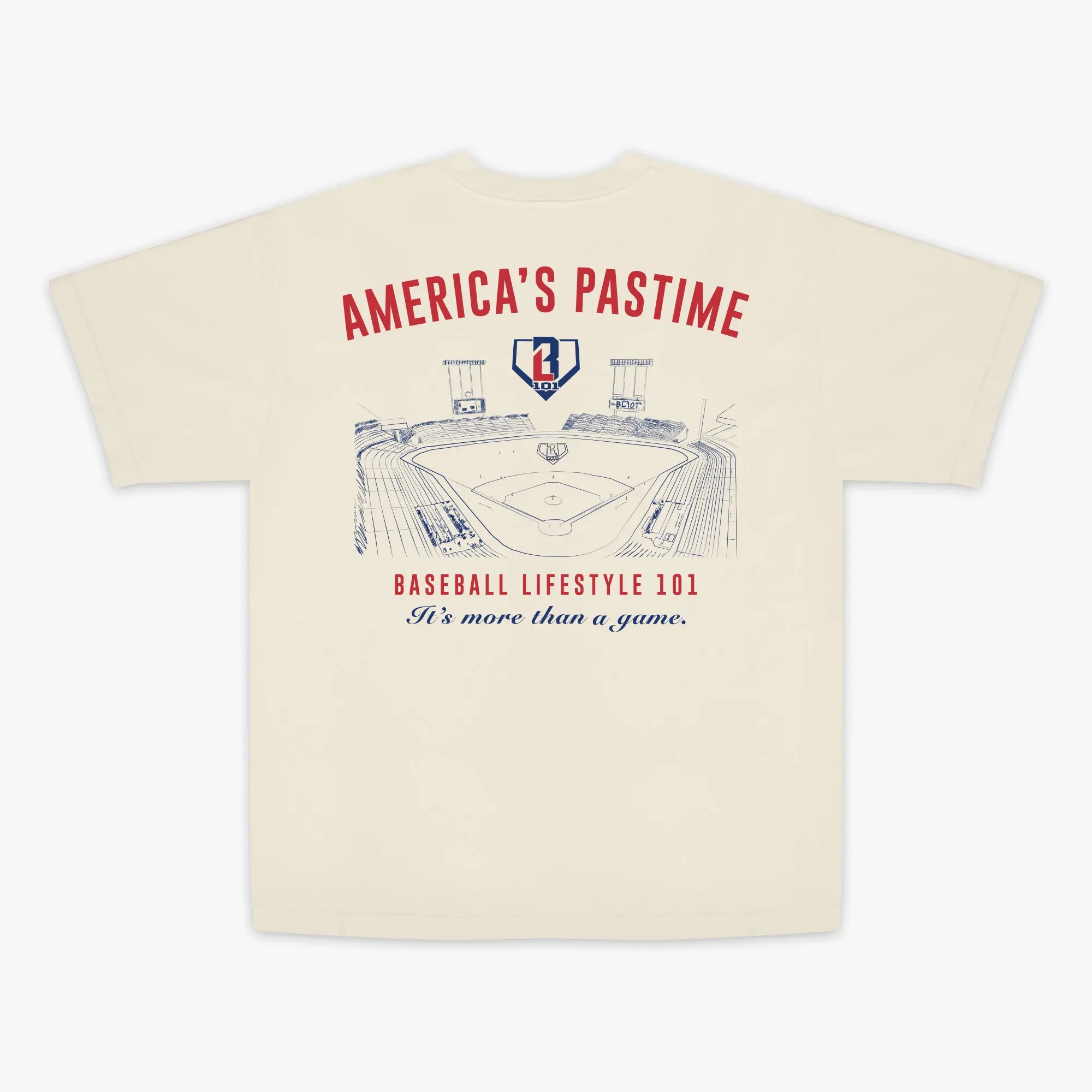 Stadium Relaxed Tee - Bone