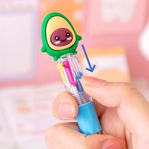 Random 16/26Pcs Mini Multicolor Pens in One 4-in-1 Cute Pens Bulk for Kids,Smooth Writing,Premium Quality Stationery Fun Kawaii Ballpoint Pen for Birthdays and Children's Party Favors Gifts,Teacher School Supplies Student Gift Easter Basket Stuffers