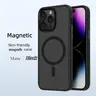 Magnetic Phone Cases for iphone 18 Pro Max 18 Pro 17 Pro Max 16 15 14 13 12 11 Pro Max Plus Smartphone Protector Case Frosted Skin-Feel Durable Handheld Device Accessory with Anti-Slip Silicone Edge & Matte Black Cover Case for iphone 18 Pro Max