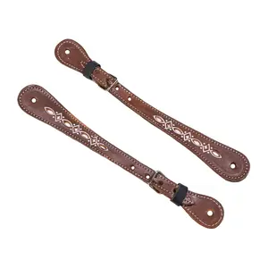 Charro Brown Pintada Spur Straps Correnos Charros