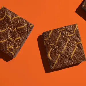 6 Pack Case Delightful Peanut Butter Brownie Food Dessert Natural Almond Coconut Organic Cake Sugar