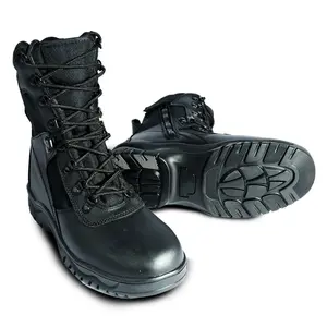 ROTHCO Forced Entry Tactical Boot With Side Zipper - 8 Inch - Casual Comfort Boot - Walking Shoes Footwear Fashion Closed Workwear Boots Boy Leather Lace Black