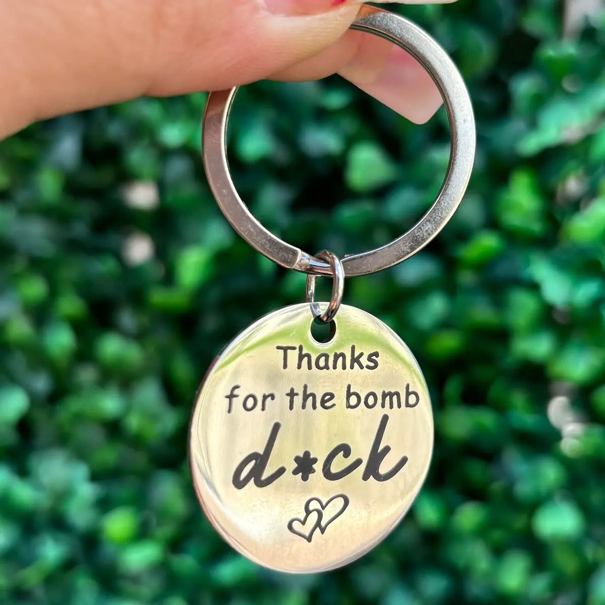 Thanks For The Bomb Keychain - Perfect keychain gift for boyfriend perfect gift beaded keychains motel keychain decorative key fun keychains funny keychain Drive Safe