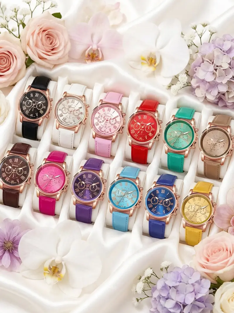 Armitron Pink Flower Dial Watch with White Strap ARMITRON Pro Sport Pink & White Women main image 3