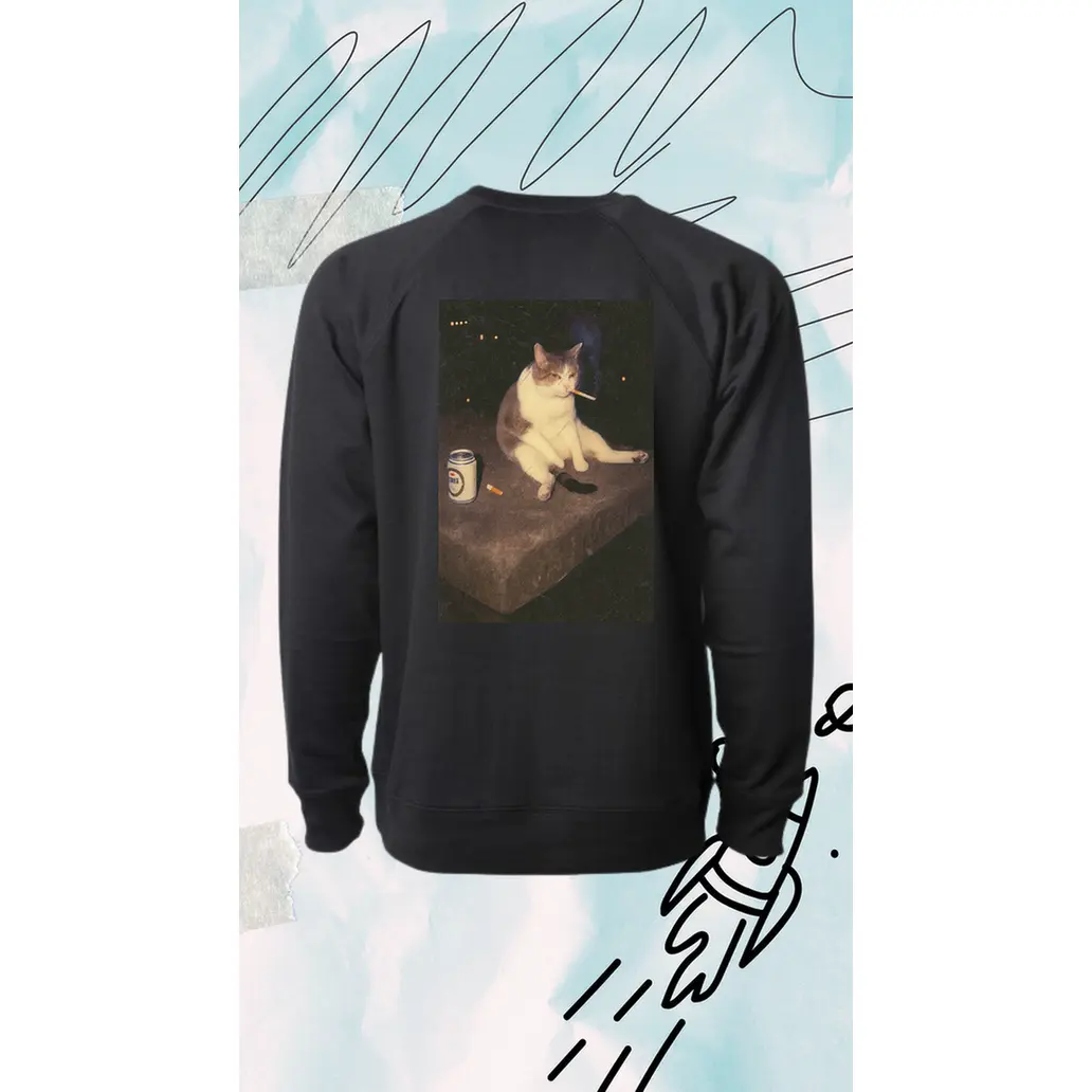 Chill Cat Vibe” Heavyweight Hoodie – Independent Trading Co. IND4000 Streetwear