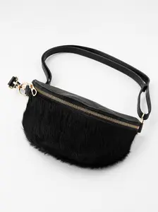 Journey On by Avian | Leather Bag | Fury Bag | Body Bag | Small Crossbody Bag | Belt Bag | Essentials | Boho | Stylish Bag | Black Leather Bag