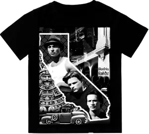 California Vatos Locos Chicano Clothing, Chicana Art, Cholo Chola outfit T-Shirt S-3XL Cotton Fabric Menswear Casual