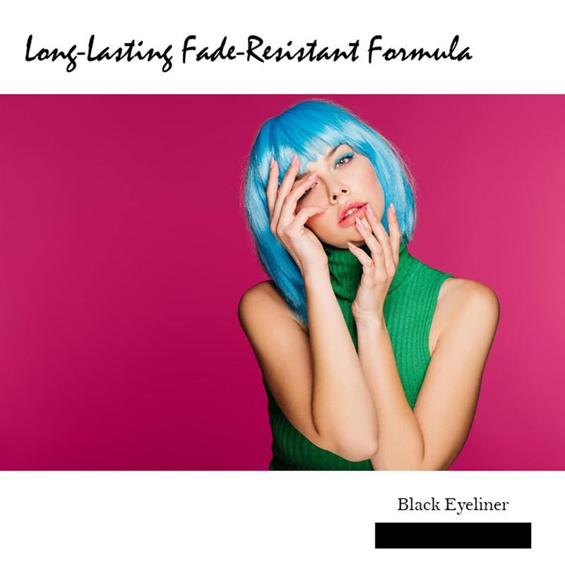 12 PCS Nabi Retractable Waterproof Black Eyeliner Pencils - Pack of 12, Precise Lines, Easy Storage, Versatile Makeup Tool Lipliner Makeup Pack Storage Cosmetic