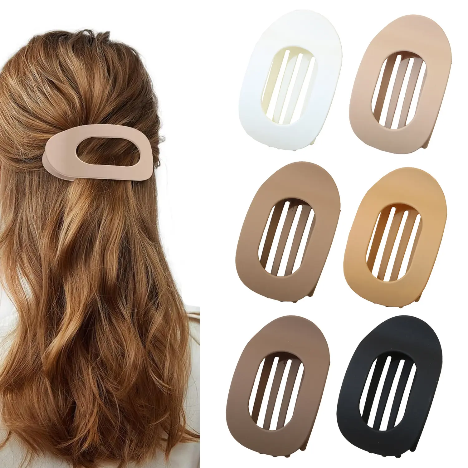 6 piece set K (oval duck clip)
