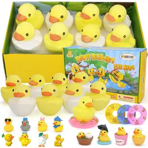 Bath Bombs for Kids with Surprise Inside,8 Pack Kids Bath Bombs Gift Set, Natural and Organic Bubble Bath Kids Fizzy with Bath Toys, Kids Birthday Gifts for Girls Boys FUNCREVITY