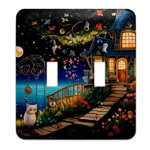 Decorative Switchplate -  Claude Monet Inspired Enchanted Cottage  Light Switch Cover, Multiple Sizes, Home Decor - #5326