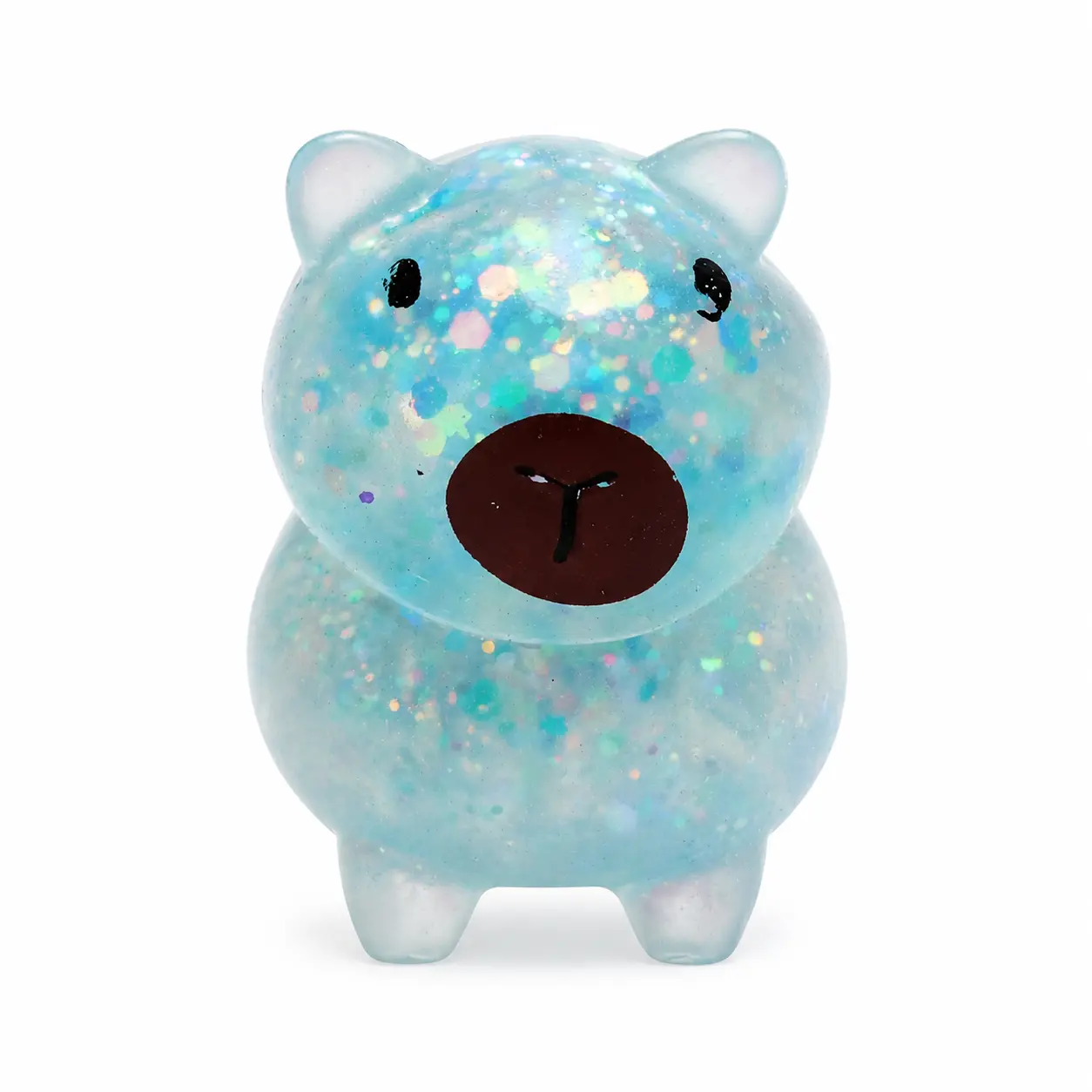 Colorful CapyBara glitter Squishy Toy, Classic Novelty Toy ages 3 and above