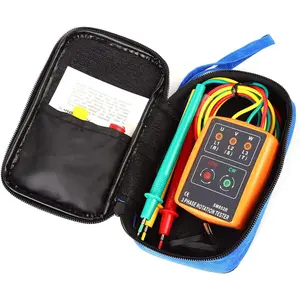 1 Set Portable Sequence Tester -852B 60V~600V AC 3-Phase Sequence Order Rotation Indicator Tester 20Hz-400Hz