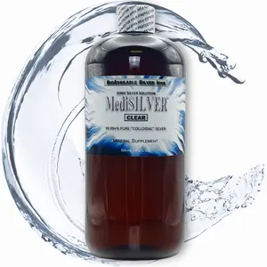 MediSILVER CLEAR Immunity Booster True Free-Ionic Colloidal Silver Ag++ Nutrient