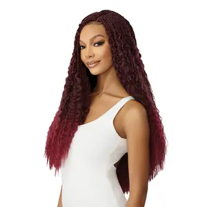 Outre Synthetic Braided Lace Hair Extensions, X-Pression Twisted Up 3X Wet N Wavy Vibe Box Braid, 24"