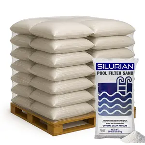 U.S. Silica SILURIAN 20 Grade Angular Filter Sand for Pool Filtration, 64 Pack