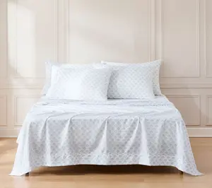 Lush Decor Scallop Fan Sheet Set Gray 6-Piece Set King