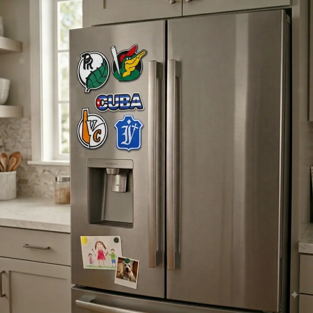 Imán Cuba Baseball - Imán Refrigerador Souvenir Cubano - Regalo Coleccionable Equipos