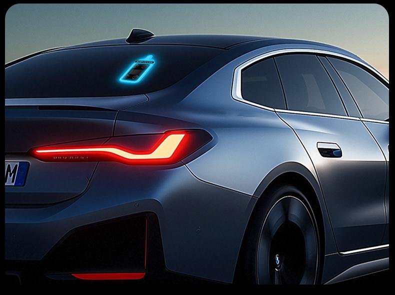 Car Baby Bottle Light Solar LED Decorative Warning Light, Triangle Window & Rear Window Interior Ambient Light, Baby On Board