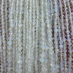 Best-selling 2-3-4mm natural opal faceted polished small round beads - smooth round loose beads - luxurious loose spacer beads - light luxury, exquisite and fashionable - suitable for DIY jewelry making in various shapes and for multiple occasions: suitab