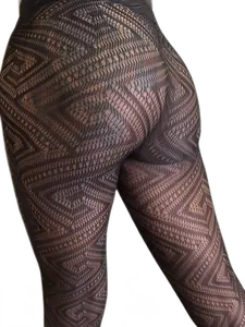 Roovet Zigzag Pattern Fishnet Stockings - Edgy and Stylish Legwear for Women's Everyday Wear & Street Style Fashion