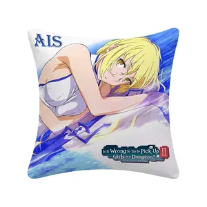 Is it Wrong to Try to Pick Up Girls in a Dungeon? [Danmachi] Featuring Ais Throw Pillow Officially Licensed Brand New