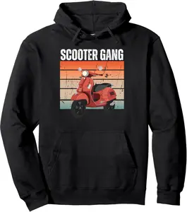 Best Scooter Gang Design For Men Women Scooter Motor Lovers Pullover Hoodie