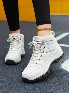 High-Quality Women's Hiking Shoes, Anti-Slip Durable Outdoor Footwear, Lace-Up Design with Ventilation Holes, All-Day Comfort, Trekking Shoes, Hiking Style Shoes