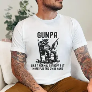 Funny Grandpa Shirt, Gunpa Definition T-shirt, Like A Normal Grandpa But More Fun And Owns Guns Tee, Gun Lover Gift, Gun Enthusiast Old Man