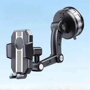 Special extended 23cm arm mobile phone stand for pickup trucks is vacuum adsorption, suitable for large-scale cars with windshield and center console