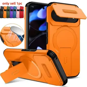 Lens Protect Magnetic Kickstand Phone Case For Google Pixel 10 10Pro 9 Pro 9Pro XL 9A 8a Wireless Charging Shockproof Back Cover