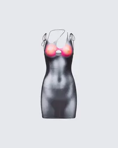 Sabrina Body Print Mini Dress