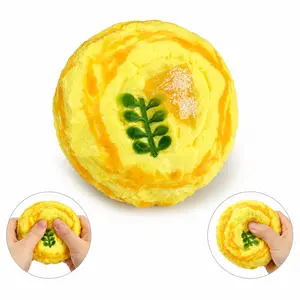 Bread Squishy Pineapple Cake Roll, Squeeze Toys, Butter Squishy, Slow Rising, Sensory Stress Relief, Soft & Stretchy Fidget Toys