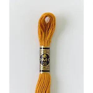 DMC Embroidery Stranded Thread - Six-Strand Embroidery Floss - 783 - Old Gold