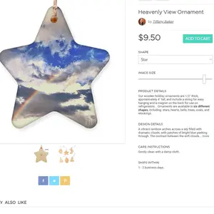 Still Standing Fine Art Photography Star Ornaments Heart Ornaments Oval Ornaments Limited Edition Signed Authenticity Each $9.50 with Shipping $14.50