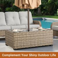 47" Rectangular Umbrella Hold Table Style 3