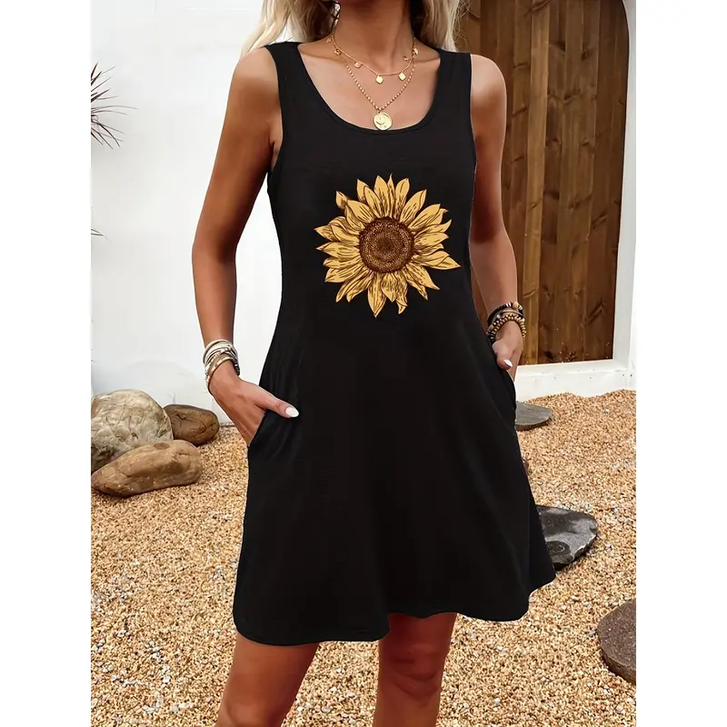 sunflower dress - TikTok Shop